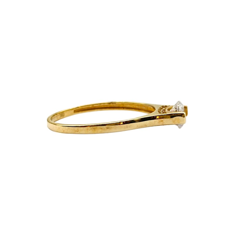 Anillo Solitario-Oro bajo-Piedra zirconia-AN8057 conpiedra