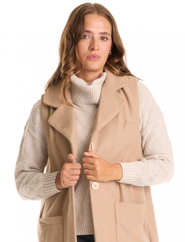Chaleco Bolsillos BEIGE