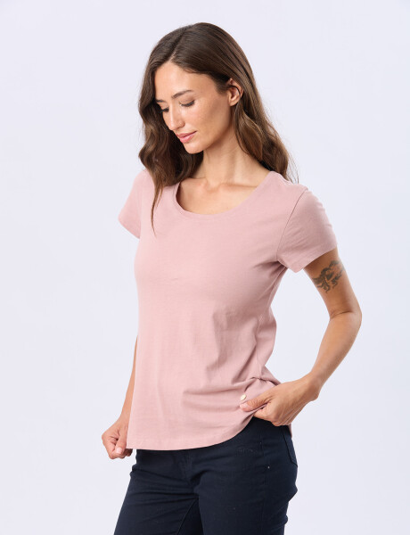 REMERA BÁSICA DE ALGODÓN Rosado