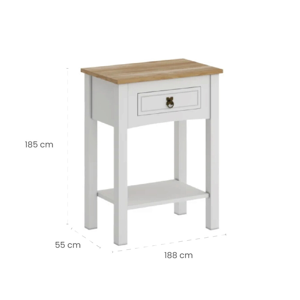Mesa de luz Sommier - Linea Mexicana Blanco