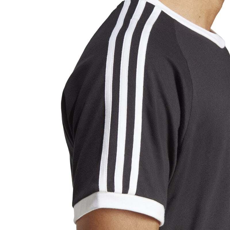 Remera Adidas Original 3-Strippes de Hombre - IA4845 Negro-blanco