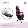 Silla Gamer Lumax Modelo ROM Negro/Rojo