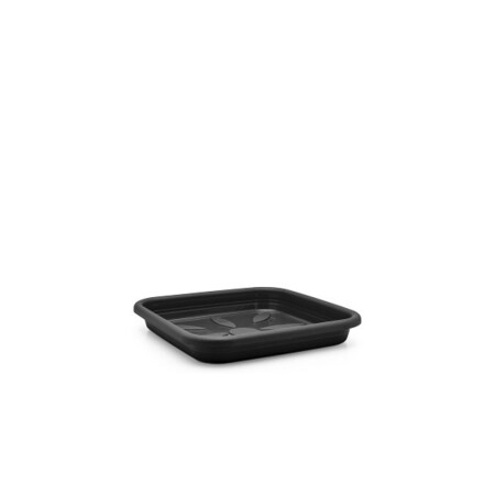PLATO CUADRADO PLASMONT NEGRO 30CM PLATO CUADRADO PLASMONT NEGRO 30CM
