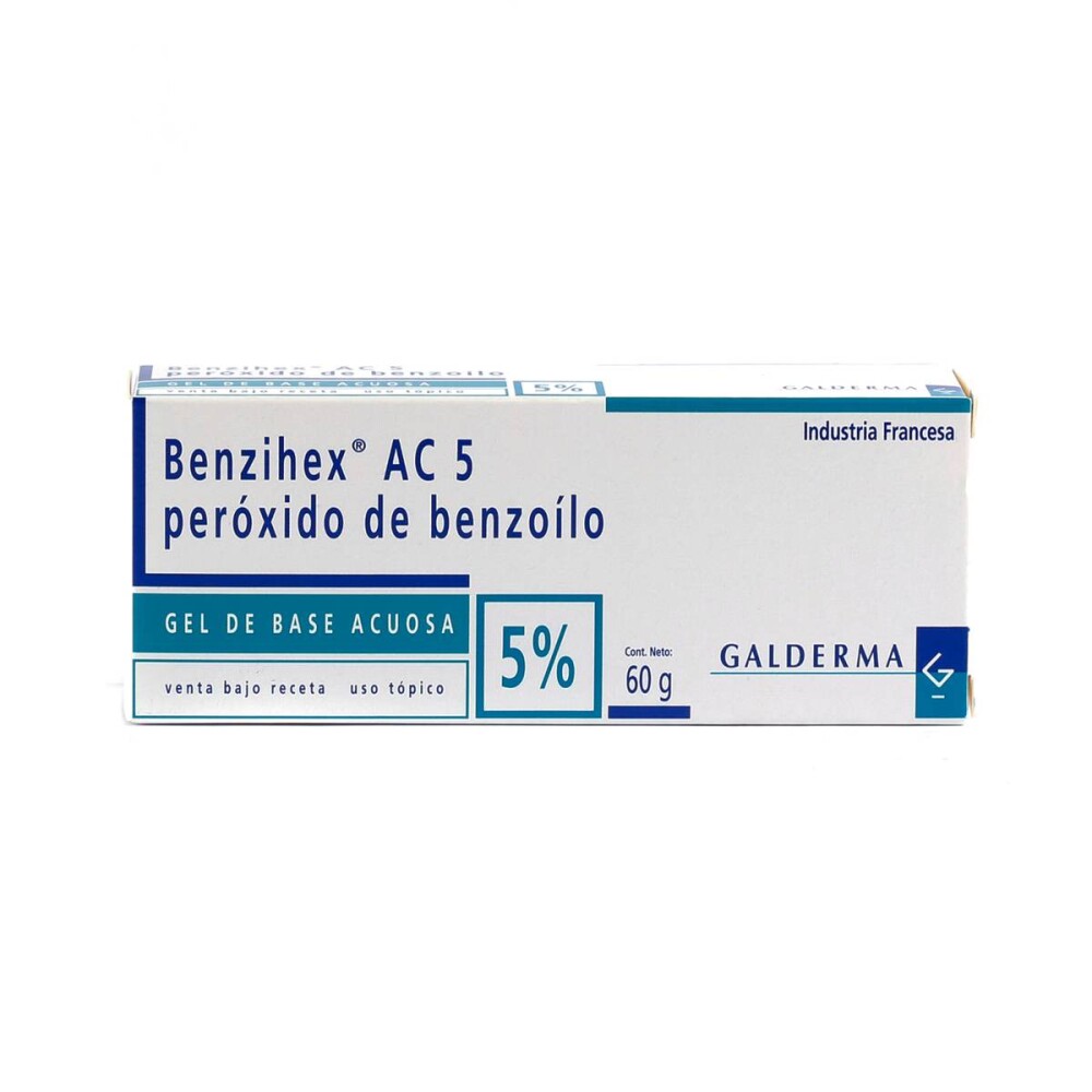 BENZIHEX AC 5% GEL CJ X 60 GRAMOS única