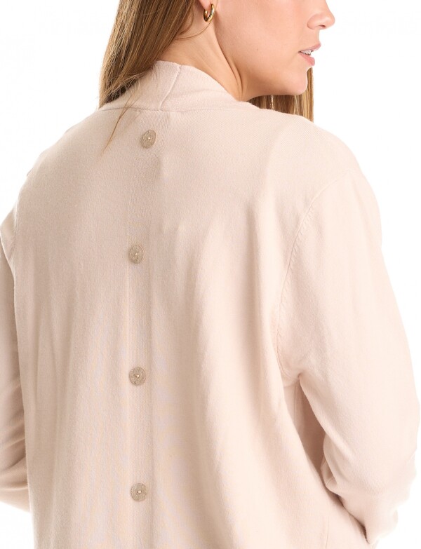 Cardigan Espalda Botones BEIGE