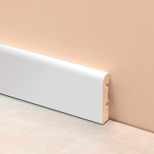 Zocalo Pvc Espuma Alta Densidad Blanco 15X7X270Cm GAMAS DE BLANCO