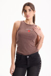Tanktop Heart Marron