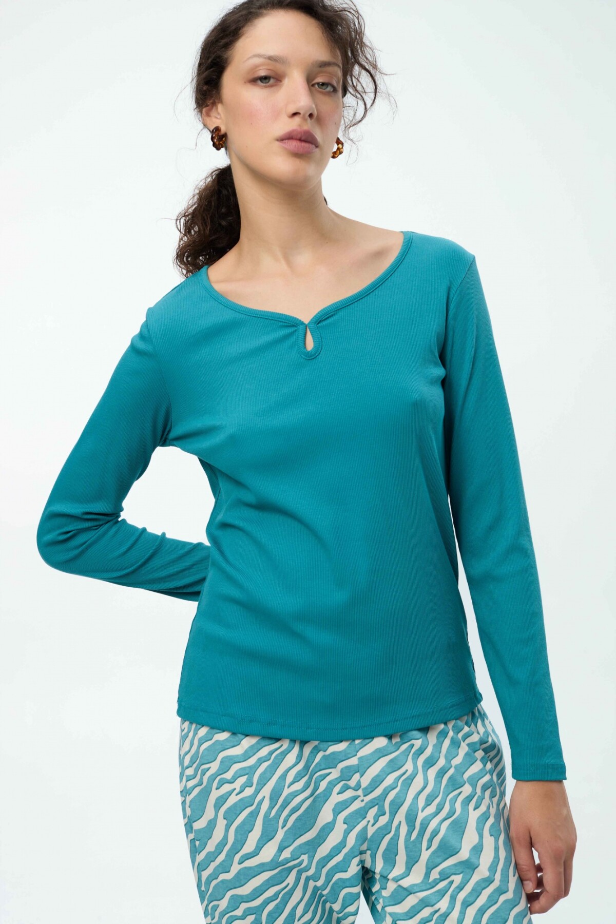Camiseta Cava Azul Petróleo