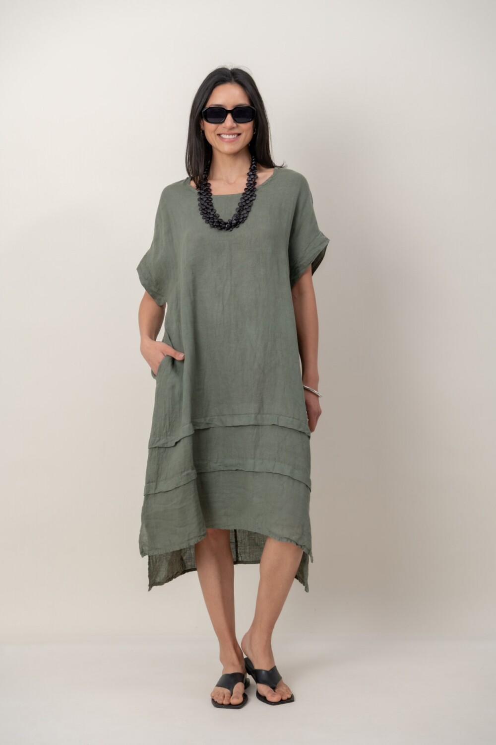 VESTIDO ENKI Verde Seco