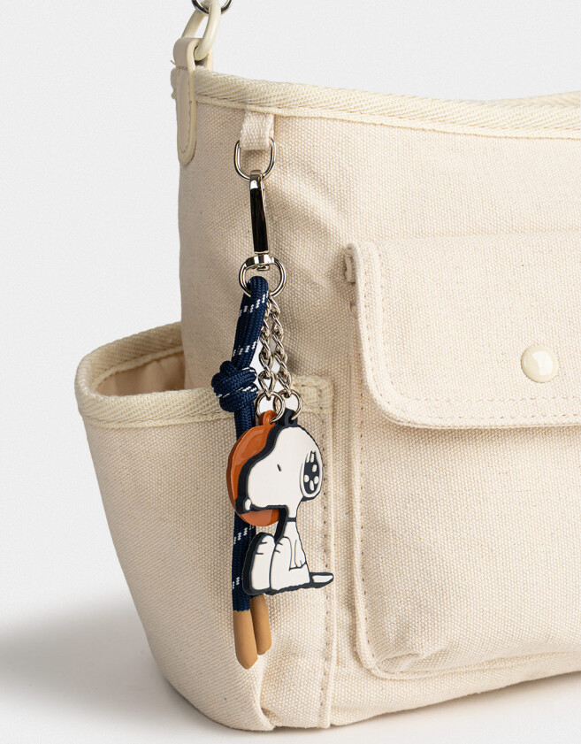 Marroquinería Licencias Bandolera "snoopy" - Blanco Crudo