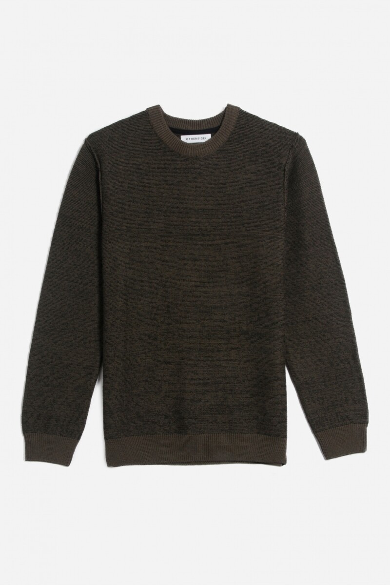 Sweater melange - Khaki 