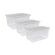 Set x3 Caja organizadora multiuso G 2,9L TRANSPARENTE