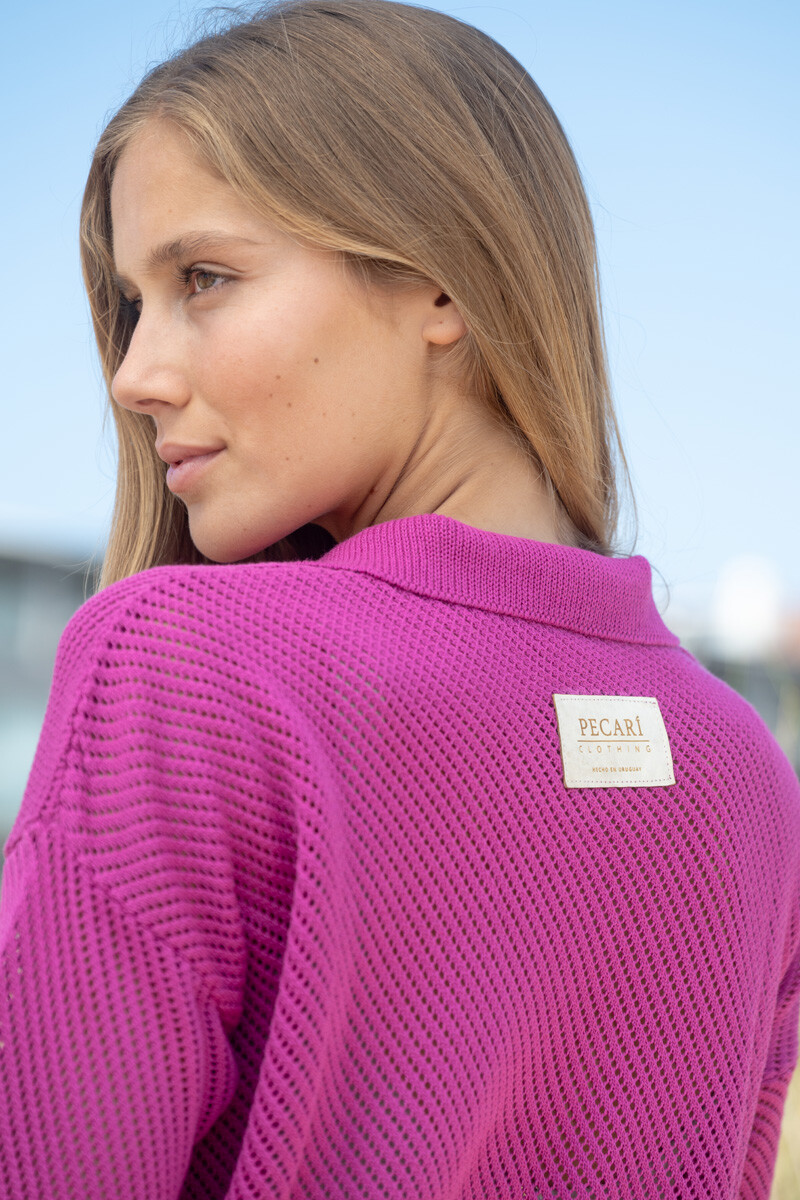 Buzo polo Uva