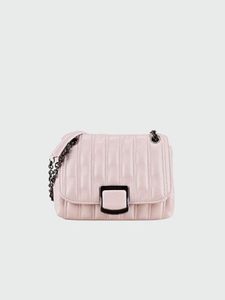 Longchamp -CROSSBODY BRIOCHE S LEATHER Rosado