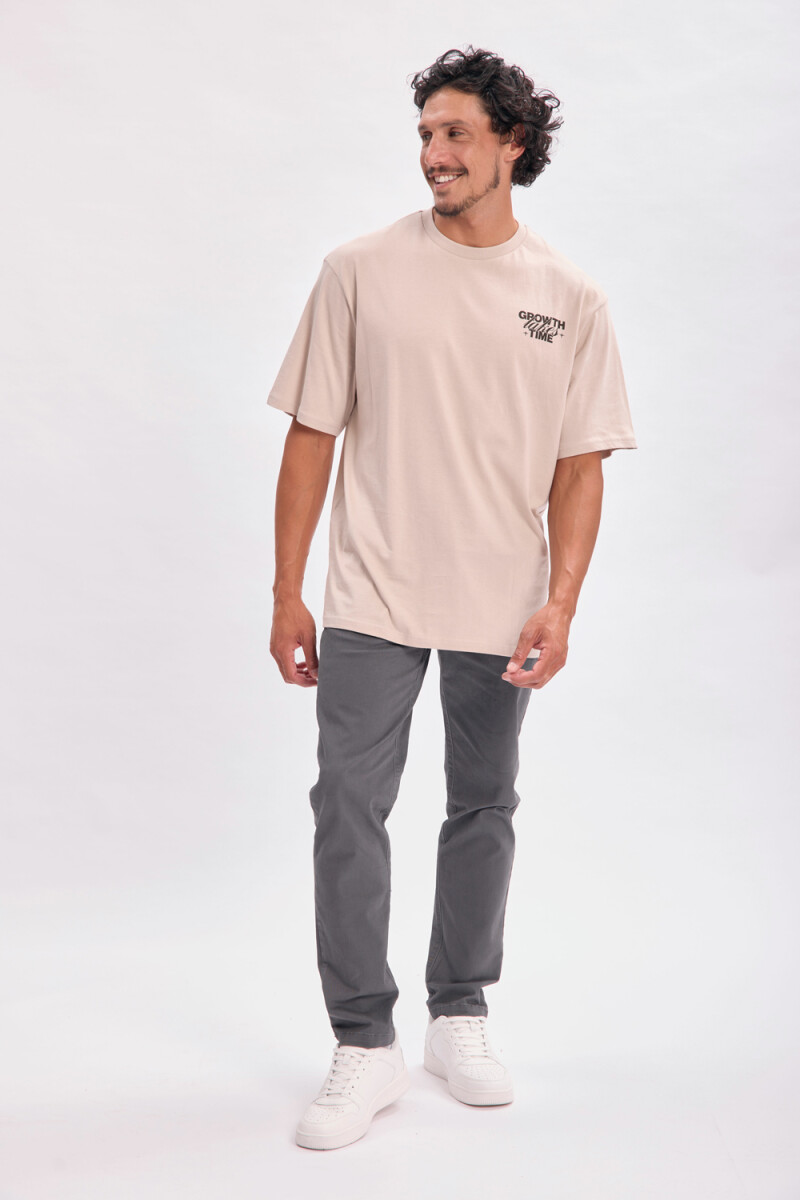 Remera oversize Trust Gris Claro