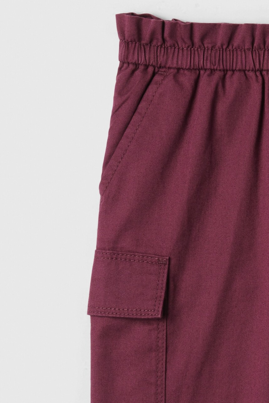 Pantalón Cargo Toddler Niña Plum Pudding