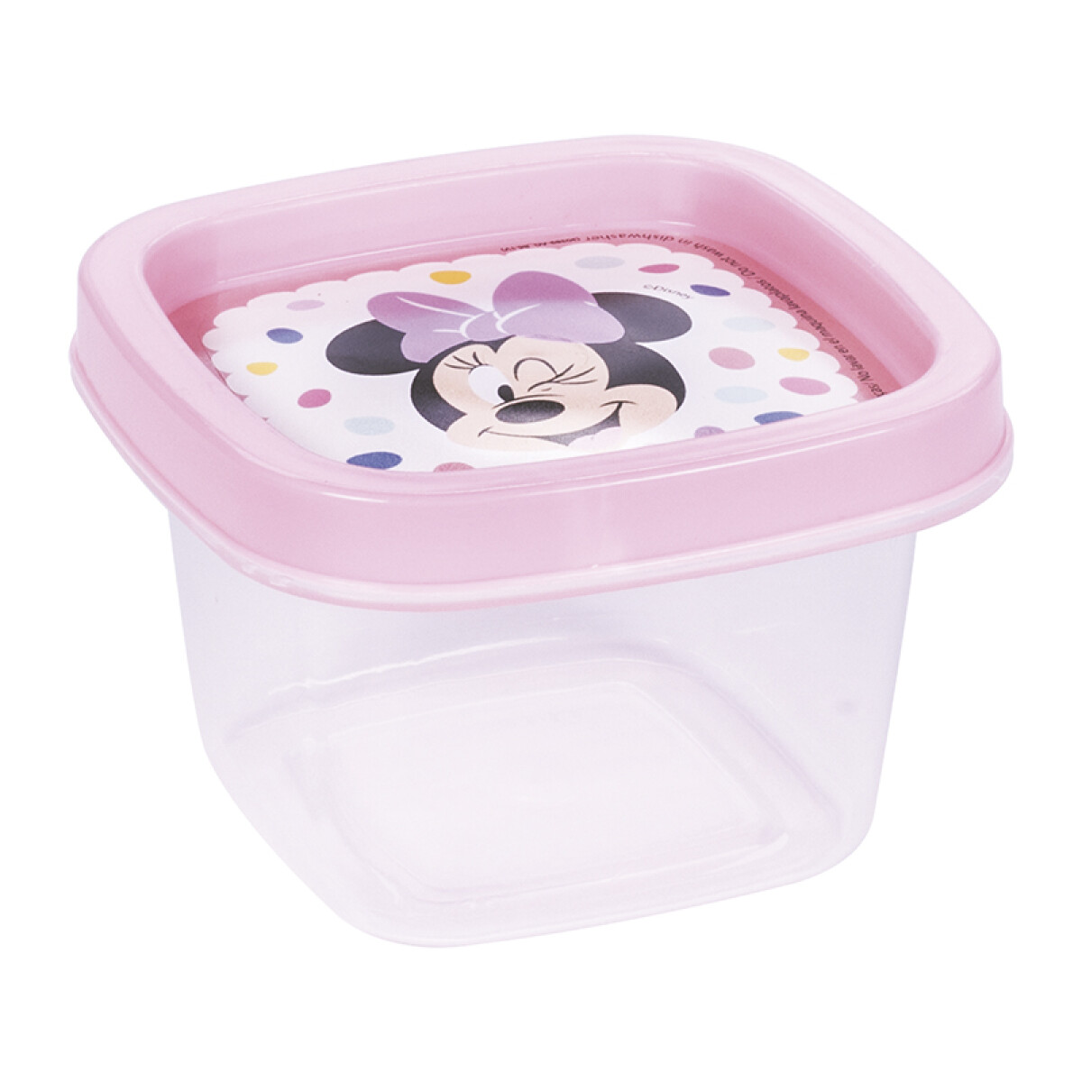 Pote Cuadrado Plástico Minnie 200 ml 