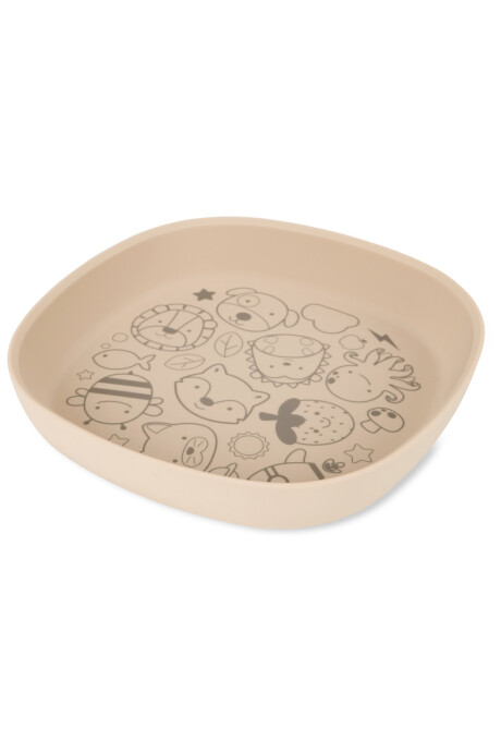 Plato de silicona, beige Plato de silicona, beige