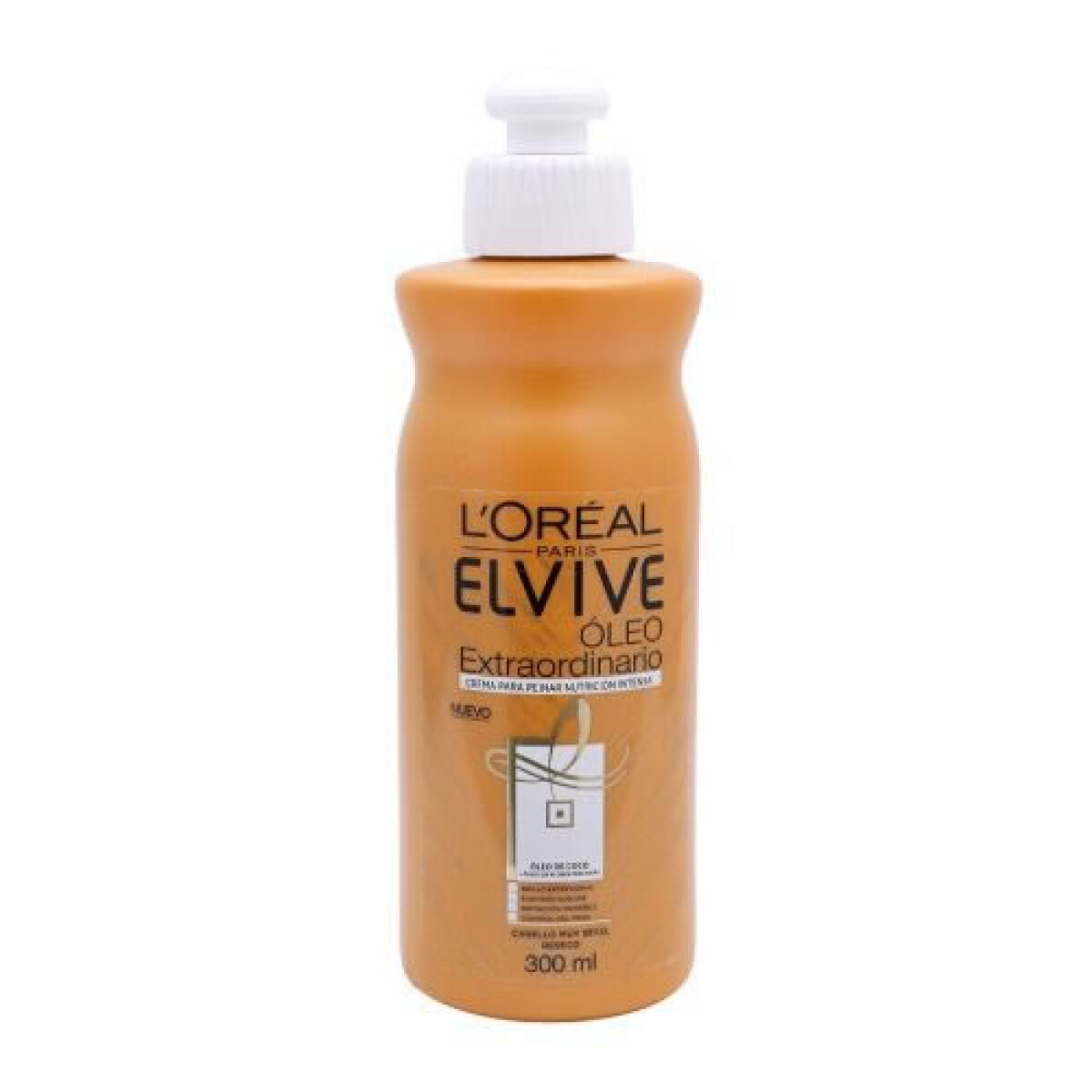 Elvive Crema de Peinar Óleo Extraordinario Coco 300 ml – Suavidad y Brillo
