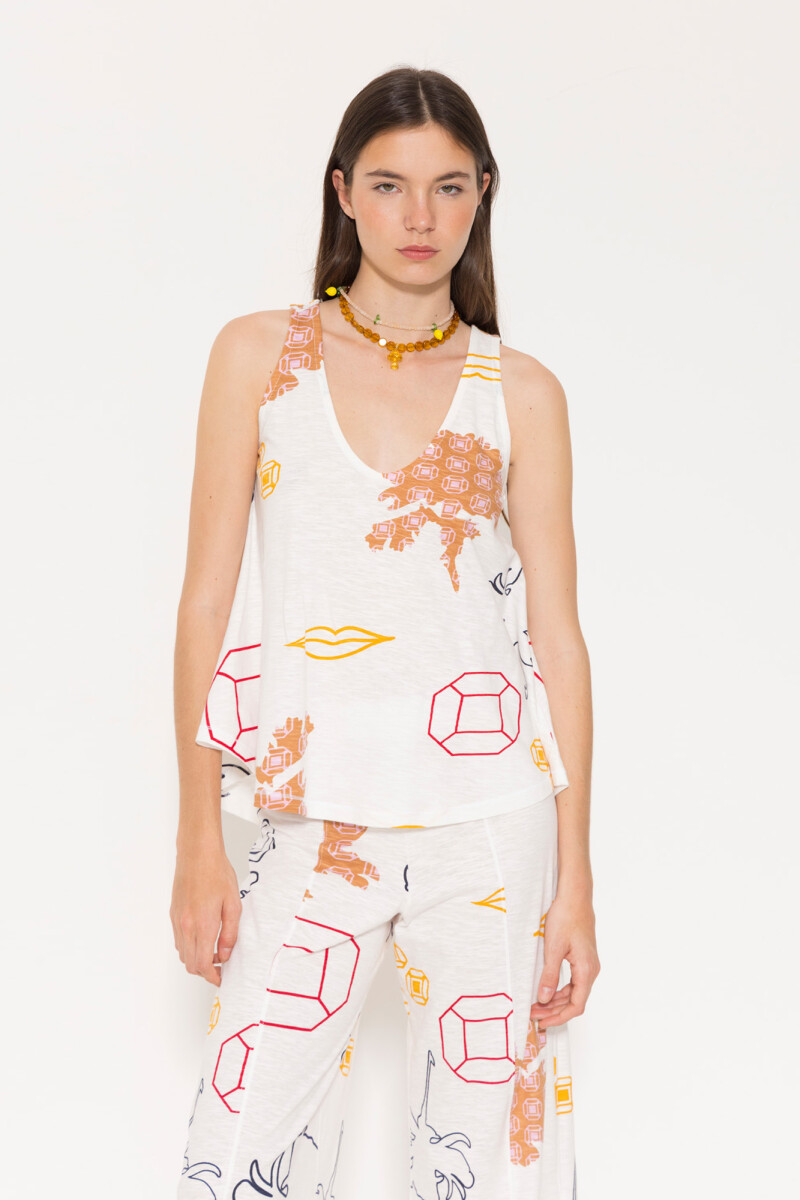 MUSCULOSA PARIS Blanco