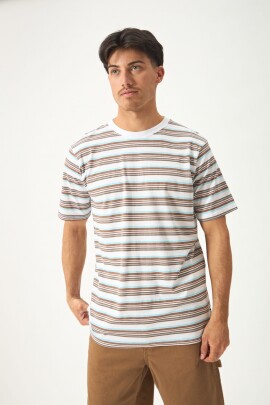 REMERA STRIPES BLANCO