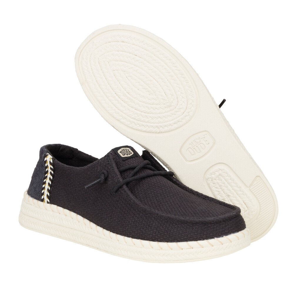 Wendy Espadrille Woven - Mujer Black