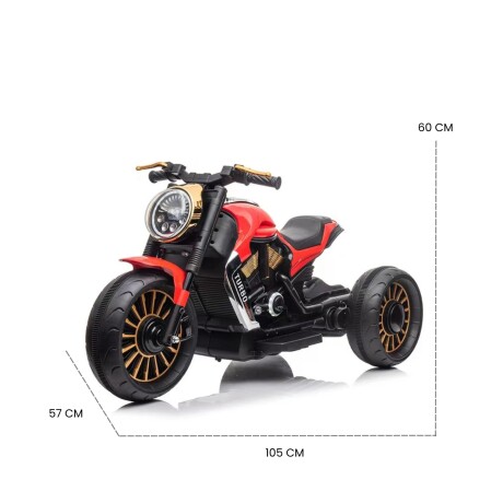 Motocicleta A Batería Infantil Trueno Roja