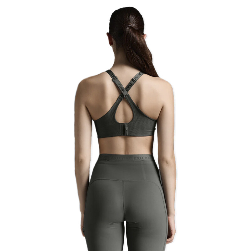 Top 2XU Aero Medium Impact Bra Gris