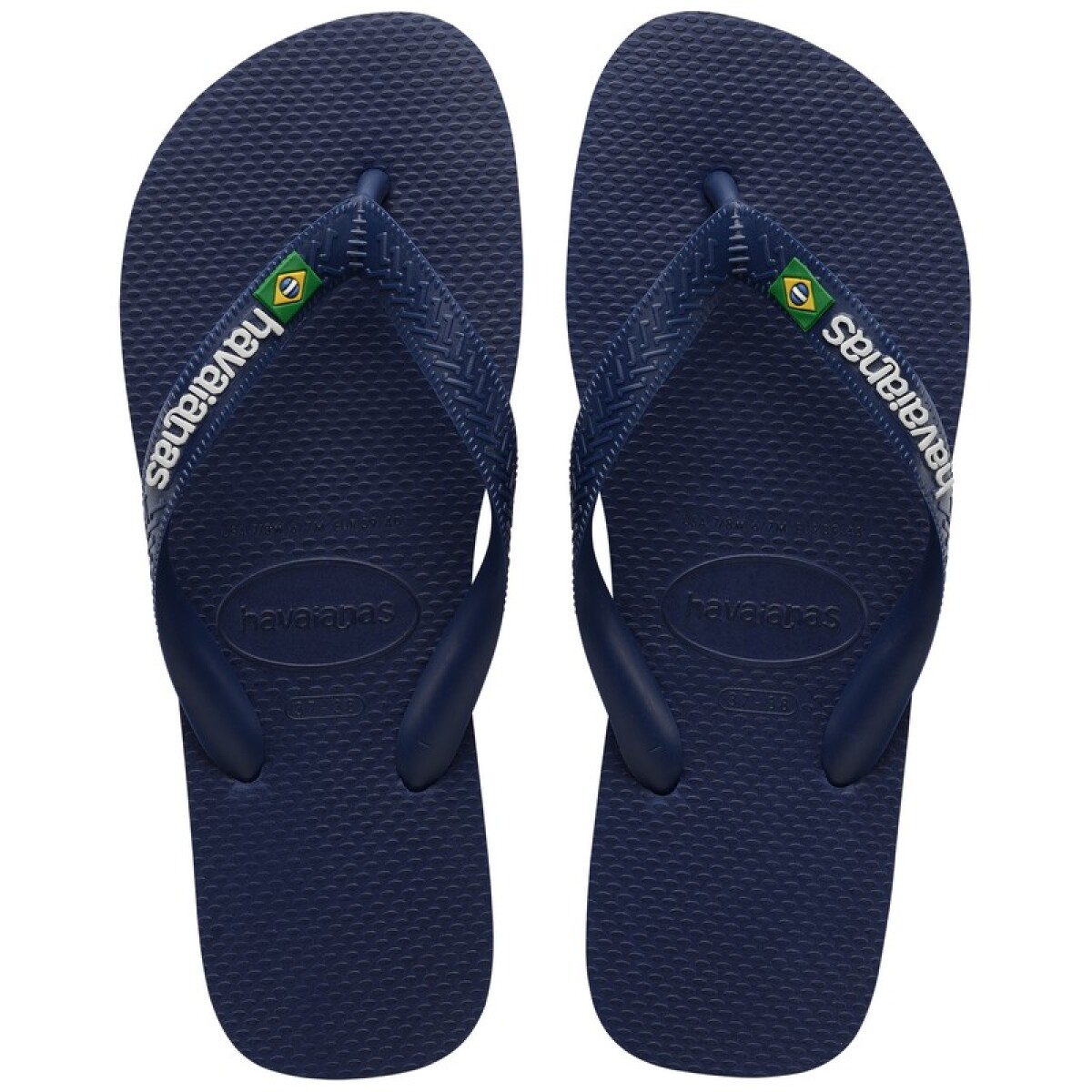 Ojotas Havaianas Brasil Logo - Azul 