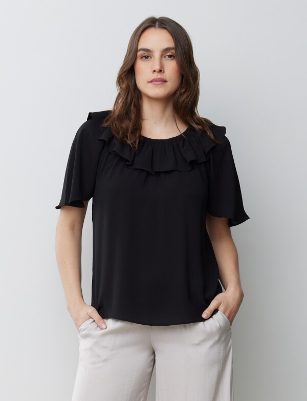Blusa Volados NEGRO