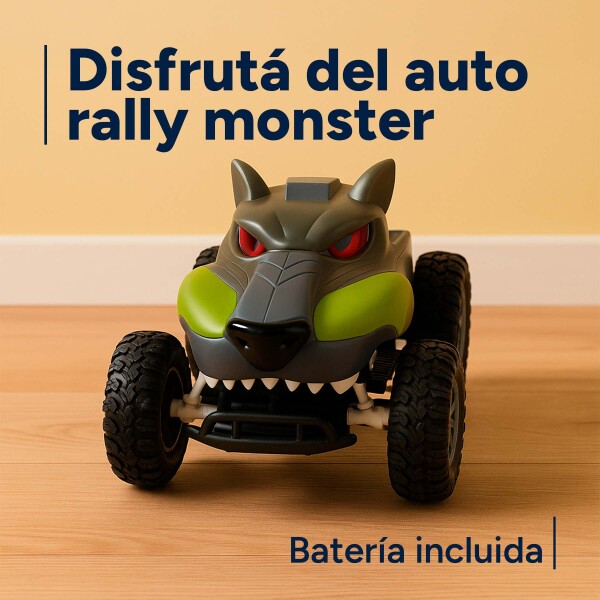 Auto A Control Remoto Recargable Monster Todo Terrreno Atrix Color Verde