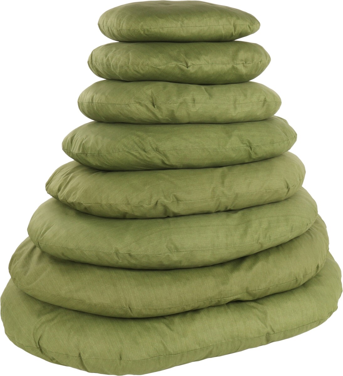 COJIN FIRENZE OVALADO VERDE 50X40X8CM 