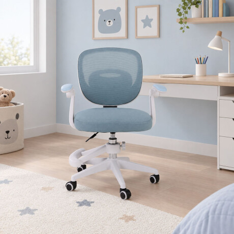 SILLA ESCRITORIO KIDS POLIPROPILENO CELESTE SUN