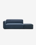 Sofá modular Neom 2 plazas con terminal azul 244 cm