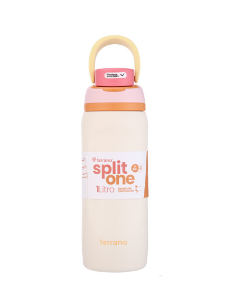 BOTELLA TERMICA SPLIT ONE POP UP 1LT. Beige