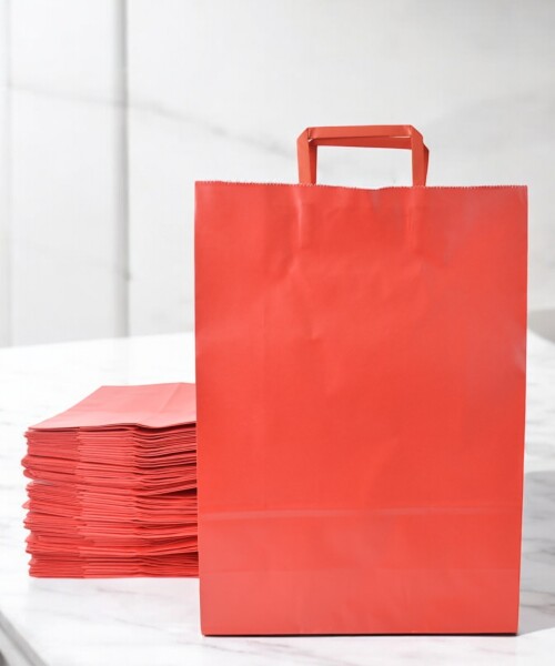 Pack x 50 - bolsa lisa 30x12x41 cm. ROJO
