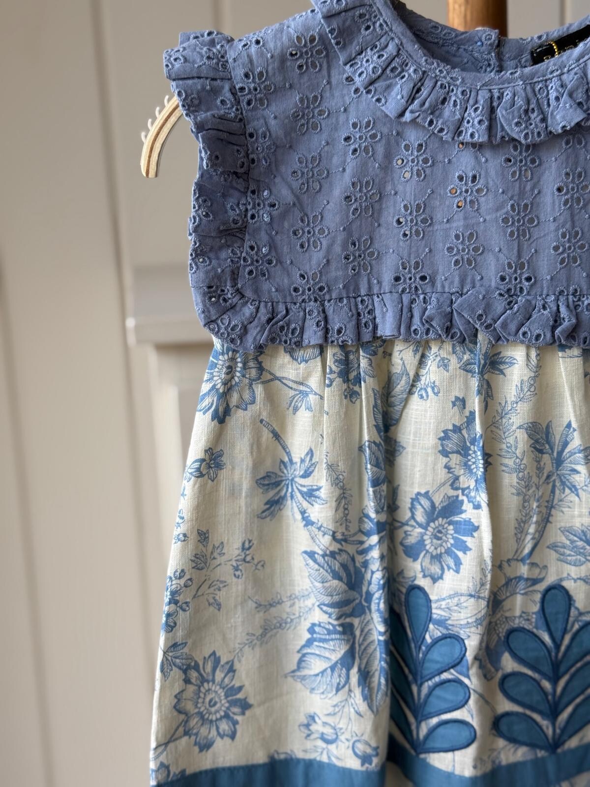 Vestido Broderie Azulino Vestido Broderie Azulino