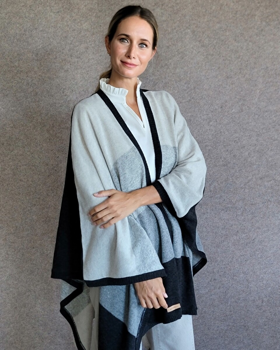 Ruana Bimba - Gris Charcoal 