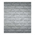 Revestimiento Paneles De Pared Autoadhesivos Ladrillo Plateado X10