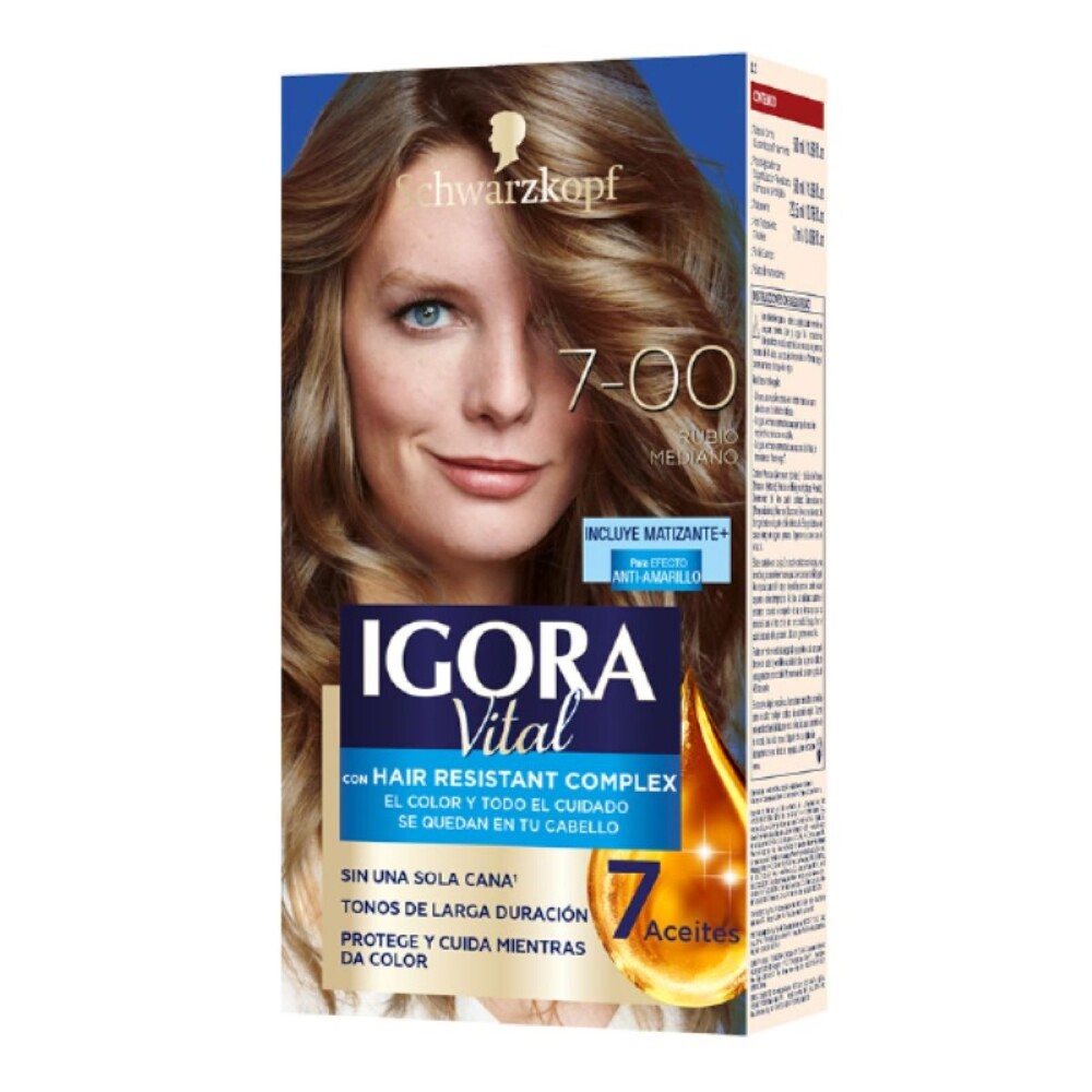 IGORA VITAL COLOR RUBIO MEDIANO NÂ°7-00 única