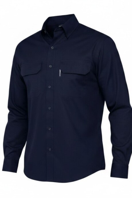 Camisa gabardina de trabajo Azul marino