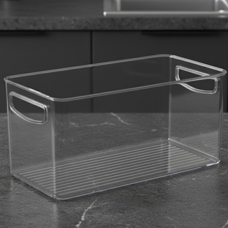 Caja organizadora acrílico 30 cm TRANSPARENTE