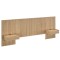Respaldo King continuo con mesa de luz Hanover