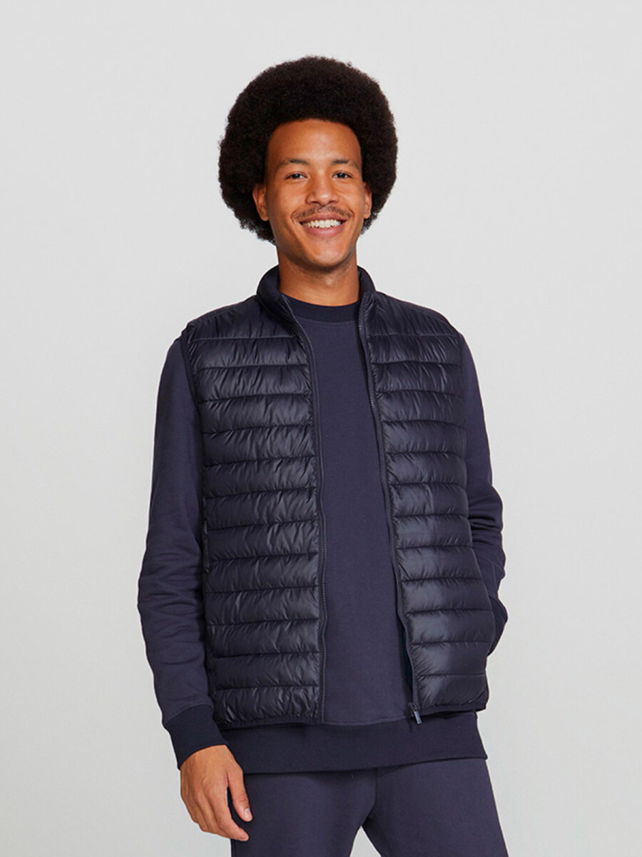 CHALECO PUFFER MODELO COMFORT - AZUL 