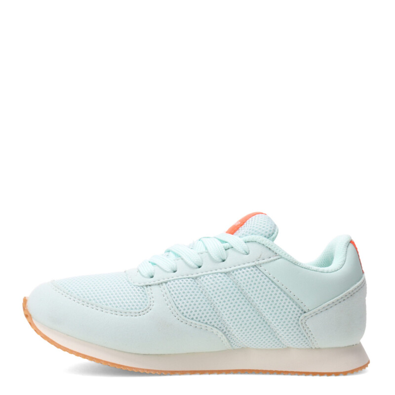 Championes Infantiles Topper T350 Mesh Verde Agua - Anaranjado