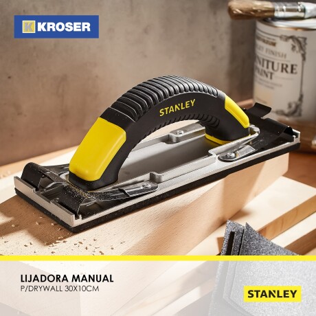 LIJADORA MANUAL P/DRYWALL 30X10CM. STANLEY ++ N/a