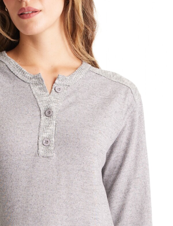 Buzo Hacci Henley GRIS