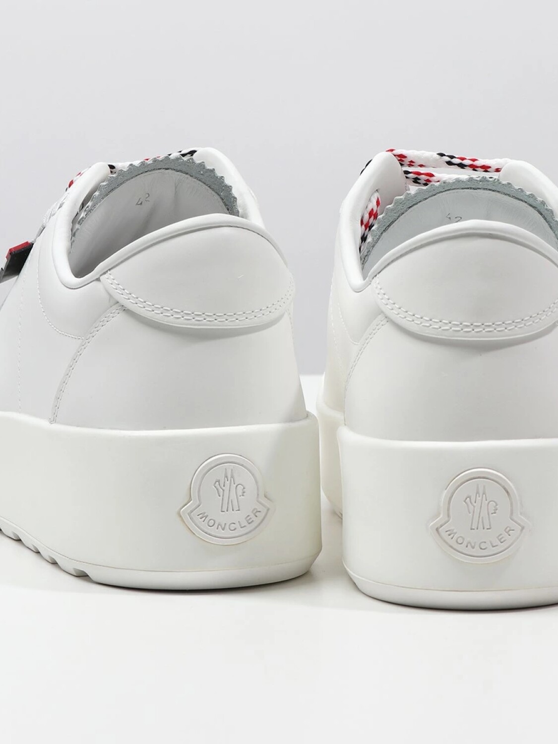 Moncler -Championes de cuero acordonados, Sal 0