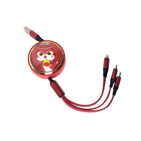 ACCESORIO INTERIOR - CABLE CARGA CELULAR USB 3 EN 1 EXTENSIBLE TIPO C - ACCESORIO INTERIOR - CABLE CARGA CELULAR USB 3 EN 1 EXTENSIBLE TIPO C -
