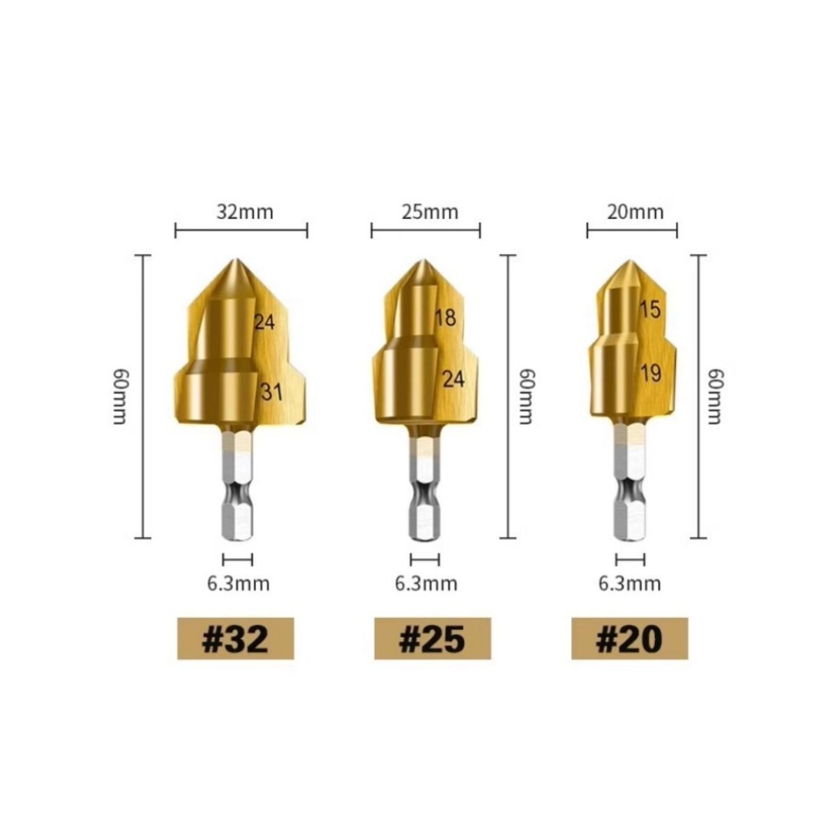 KIT 3PCS MECHAS ESCALONADAS PARA TERMOFUSION ALPHA Kit 3pcs Mechas Escalonadas Para Termofusion Alpha